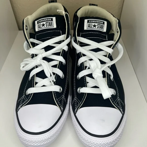 Converse Adult Street Mid Sneakers Black 11.5 - Picture 2 of 10